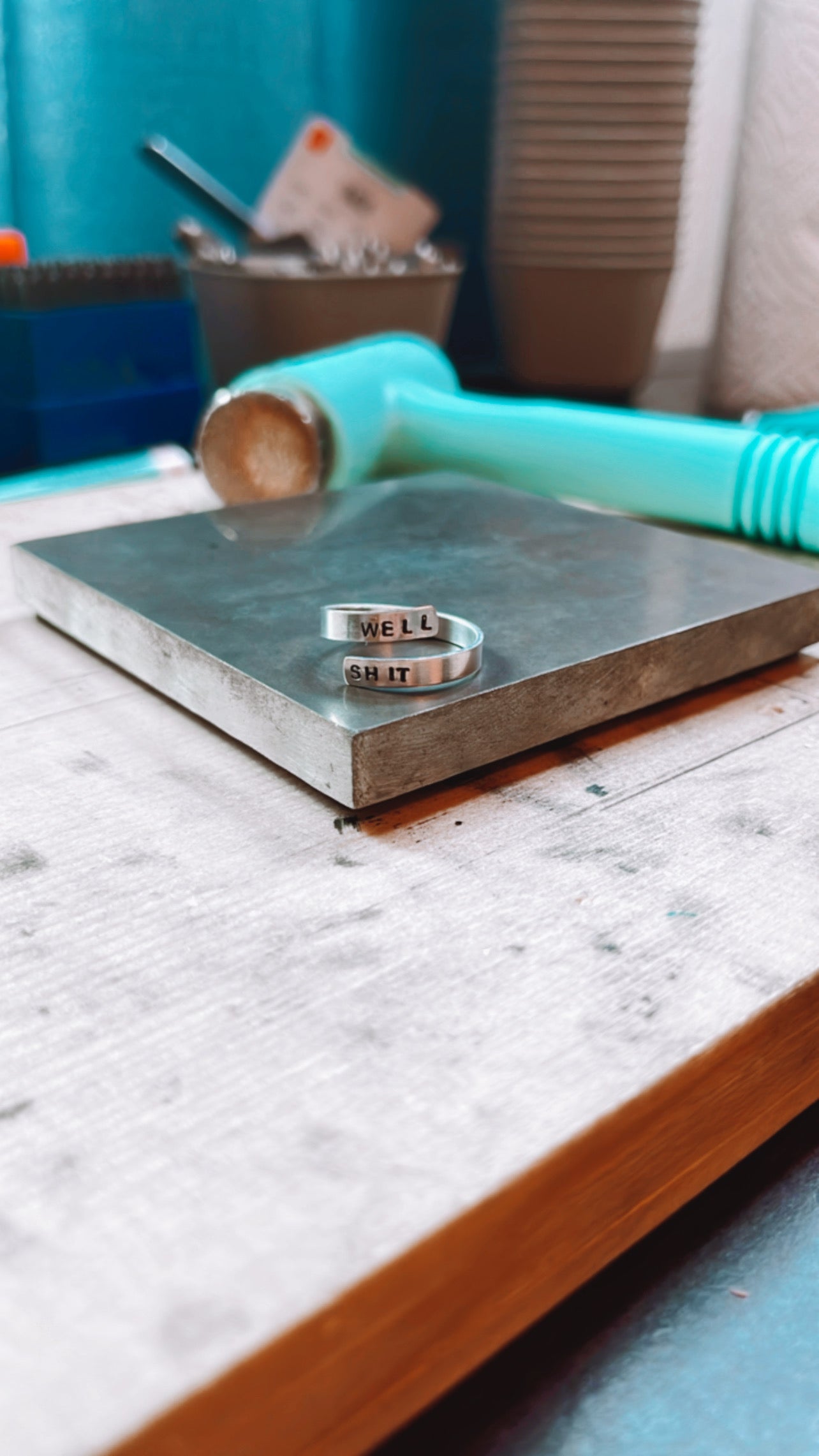 Well Shit Mini Wrap Ring