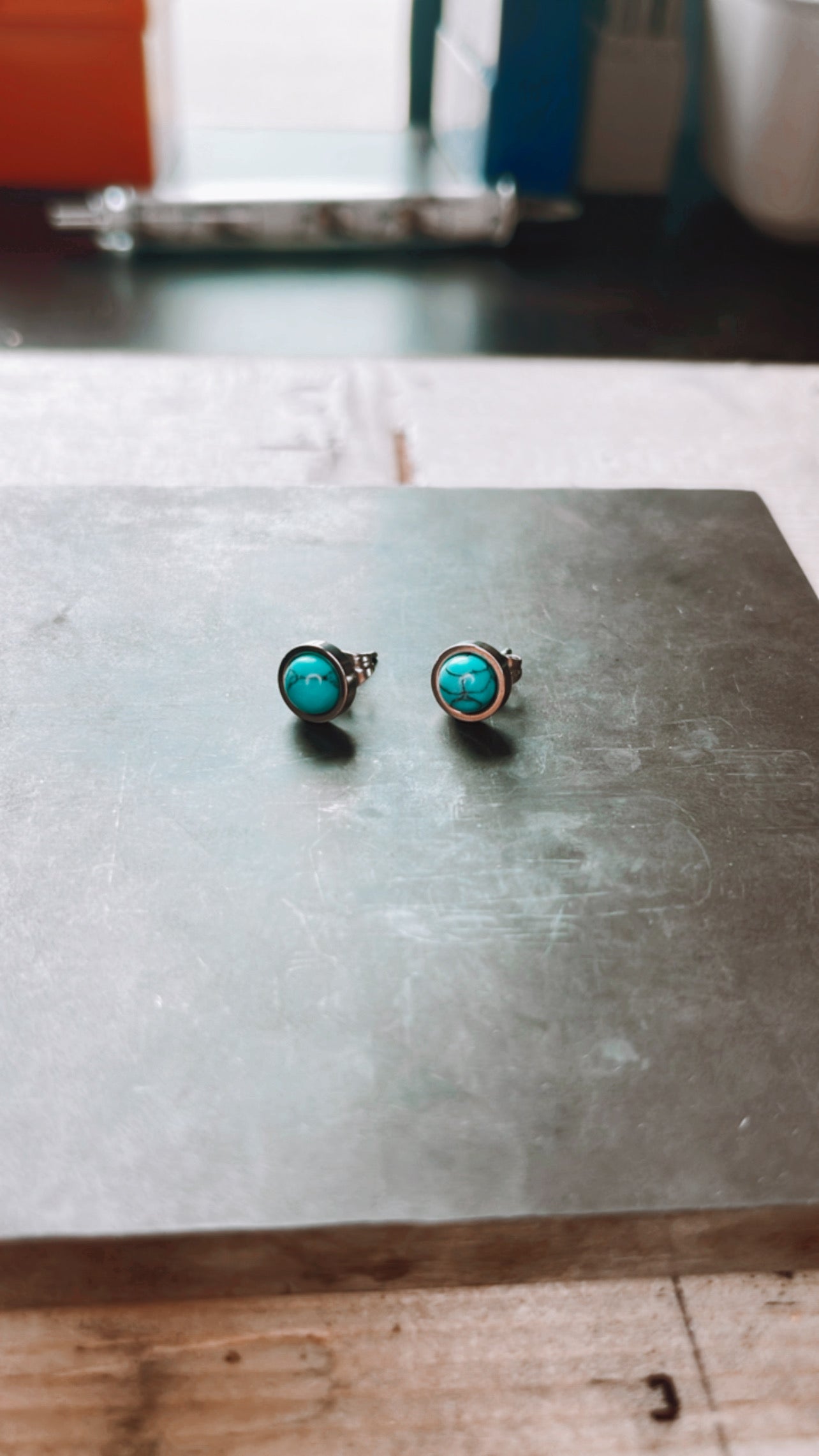 Turquoise Stud Earrings