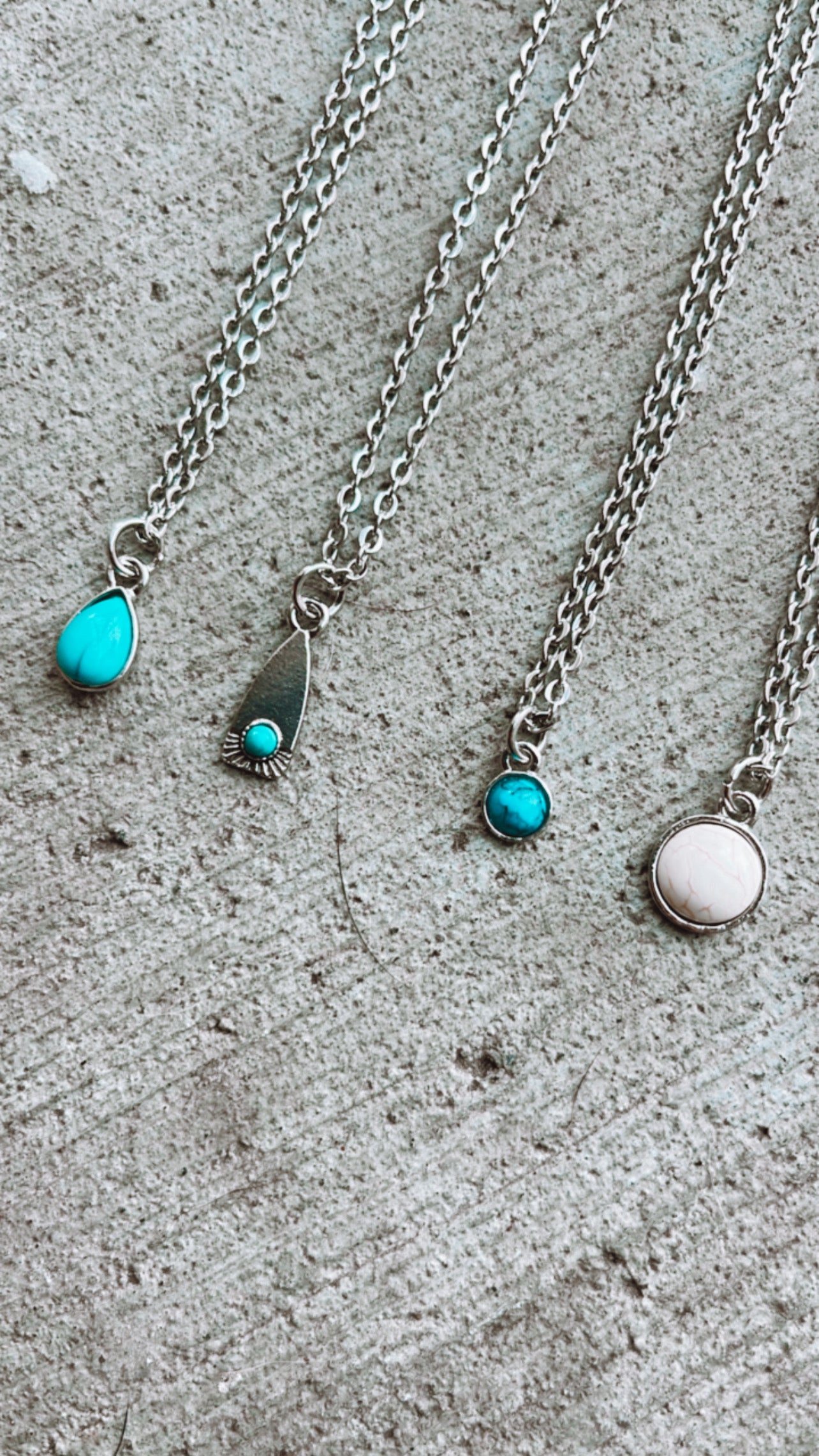 White Stone Necklace