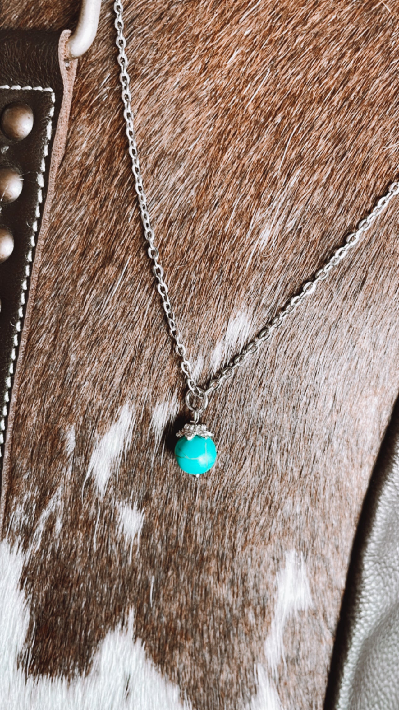 Turquoise Ball Necklace