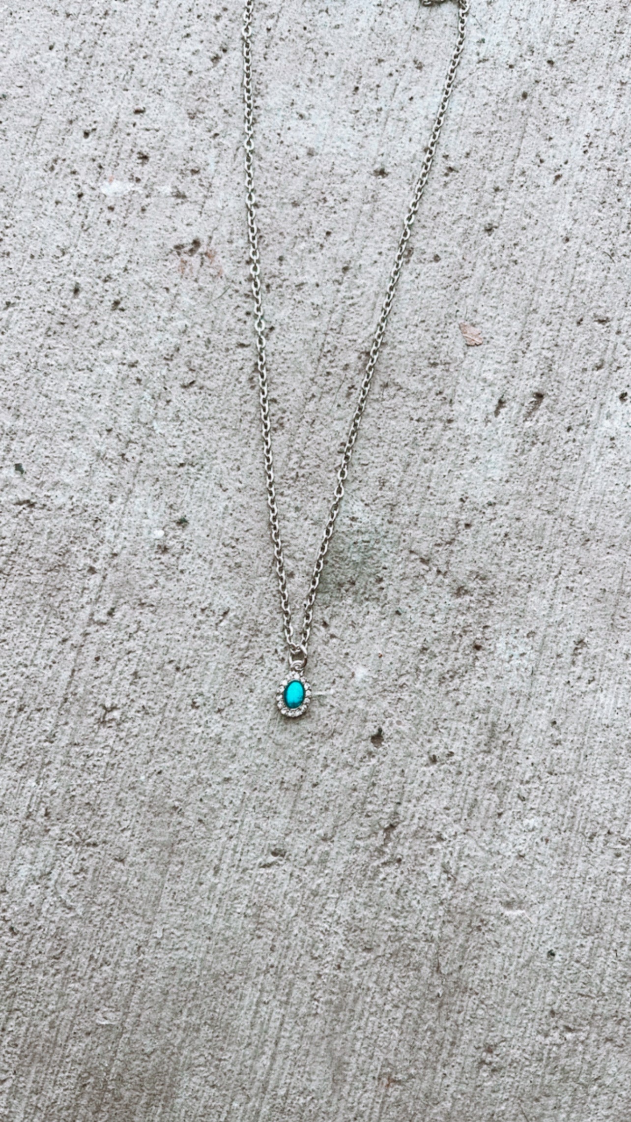 Turquoise and Crystals Necklace