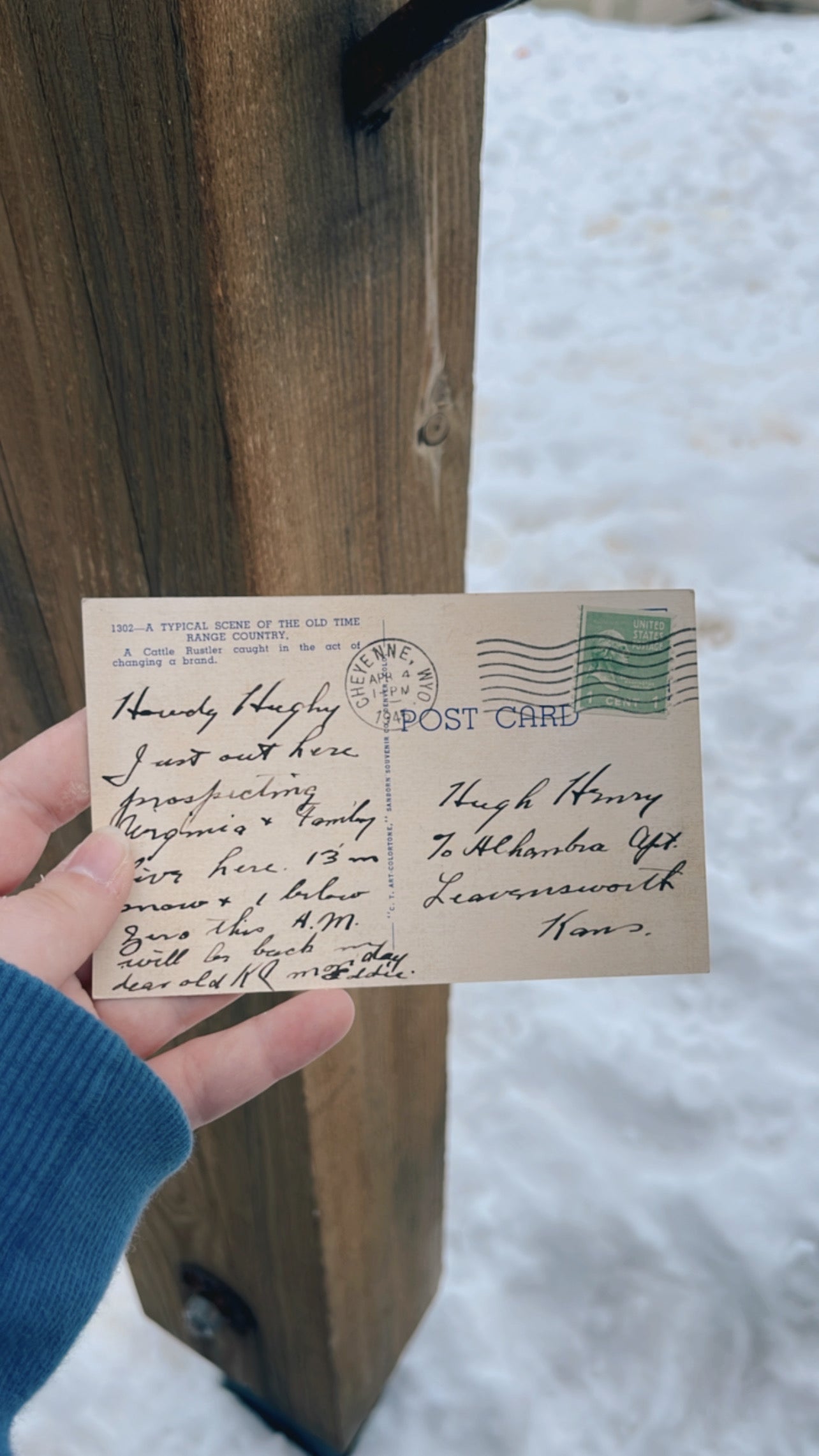 Surprised post Card