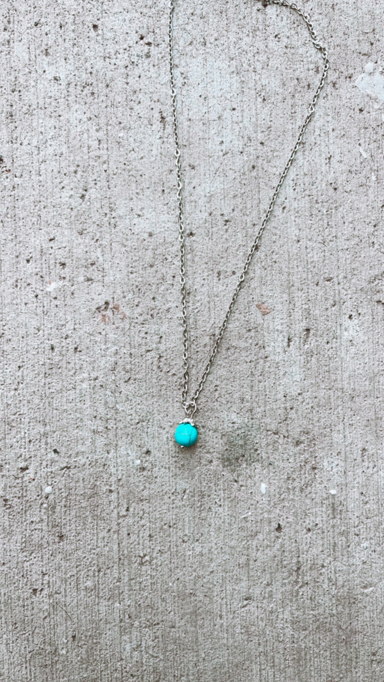 Turquoise Ball Necklace
