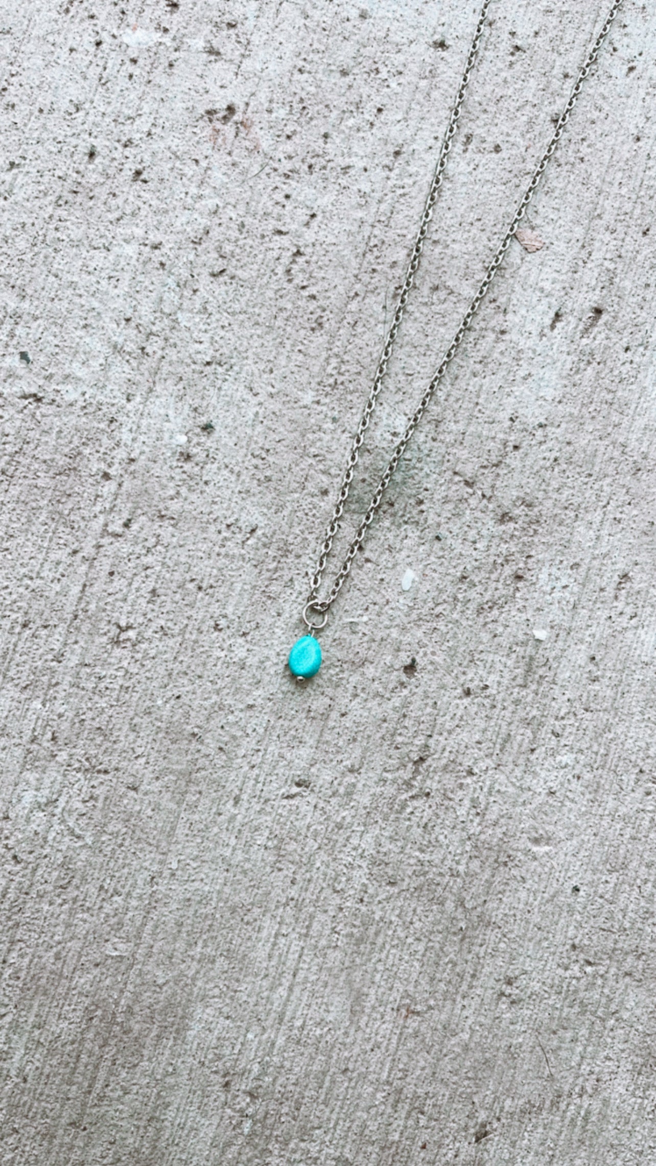 Turquoise Rock Necklace
