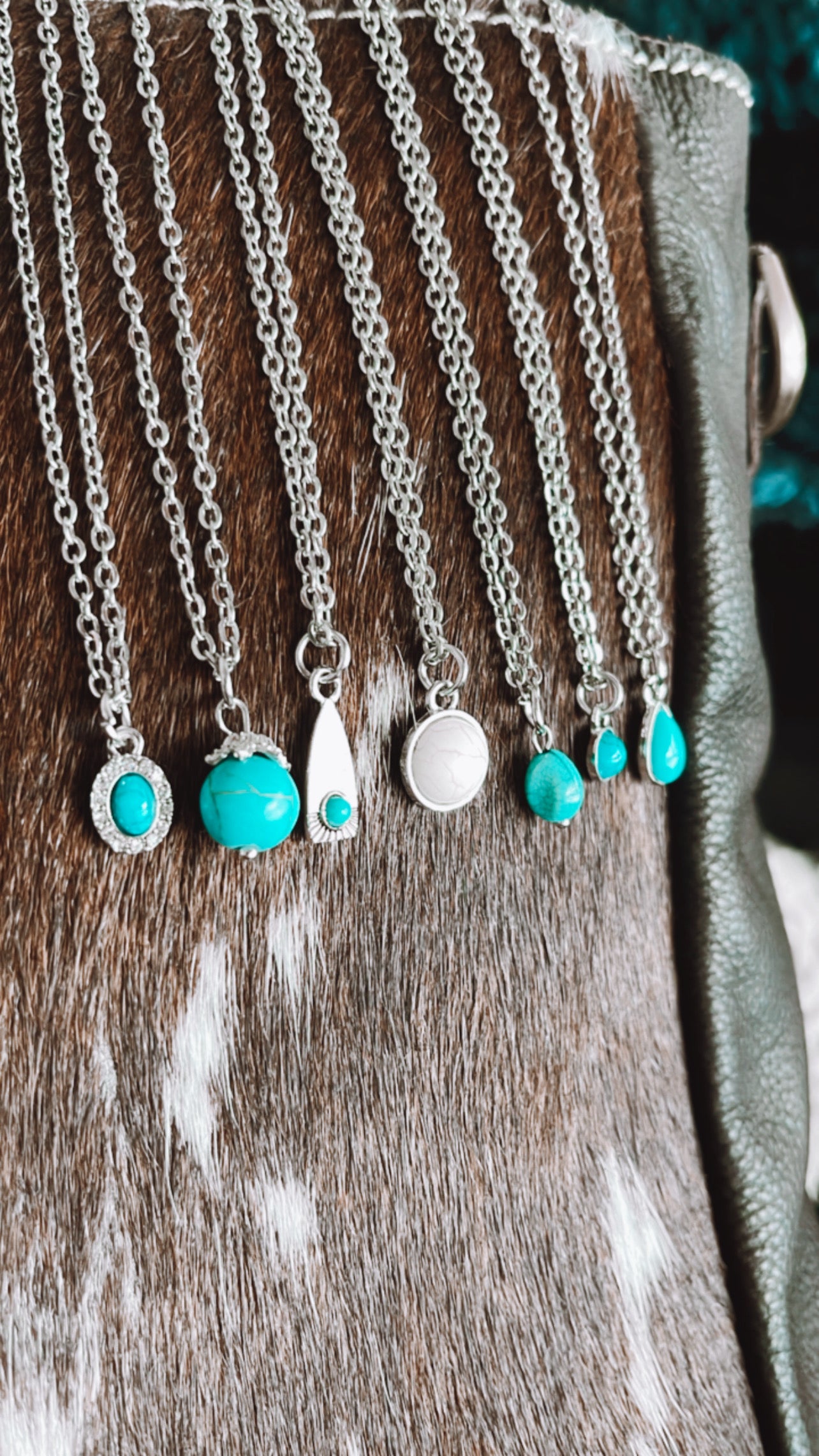 Turquoise Rock Necklace