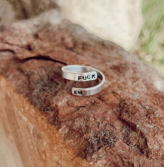 Fuck Em Mini Wrap Ring