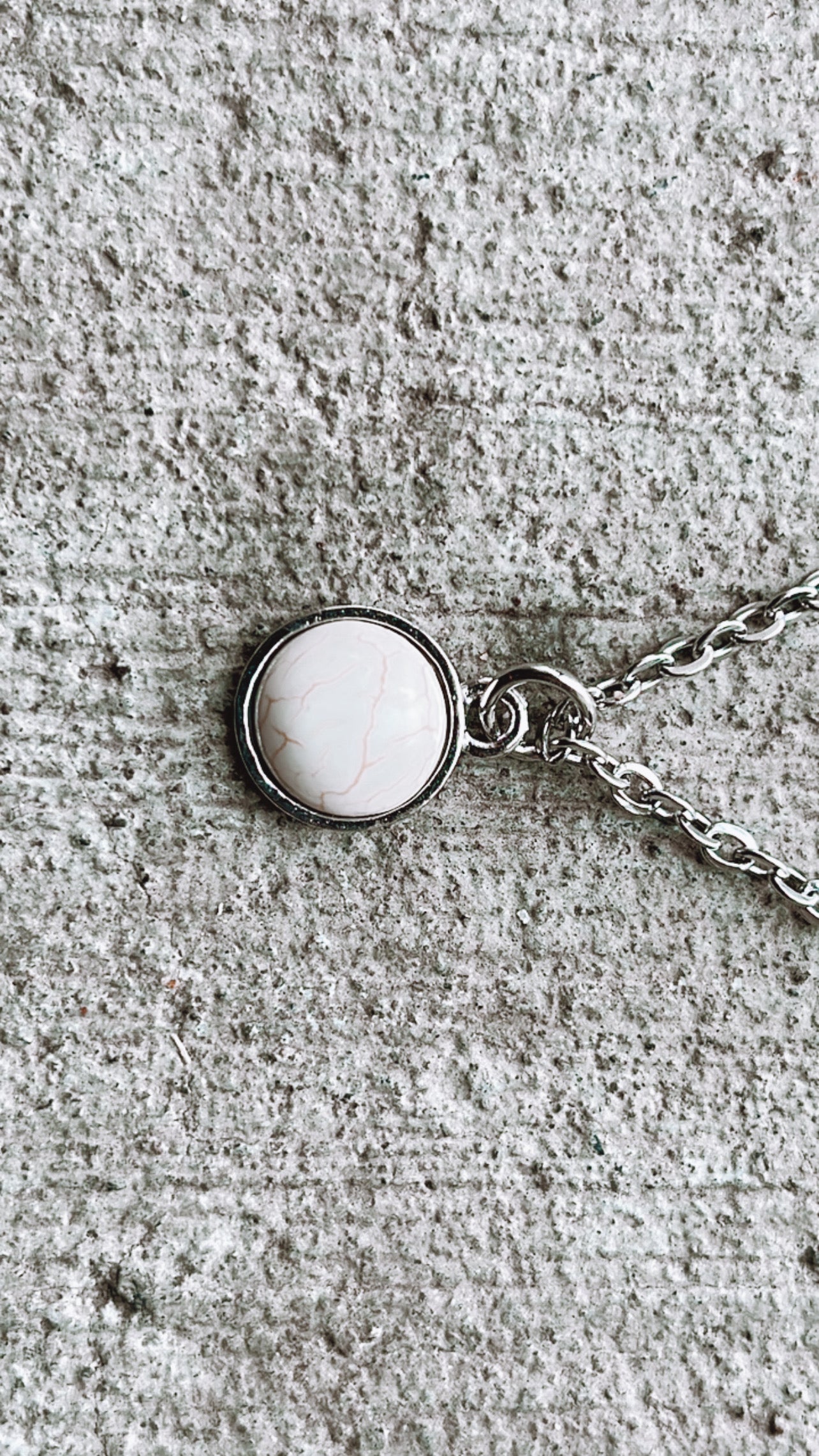 White Stone Necklace