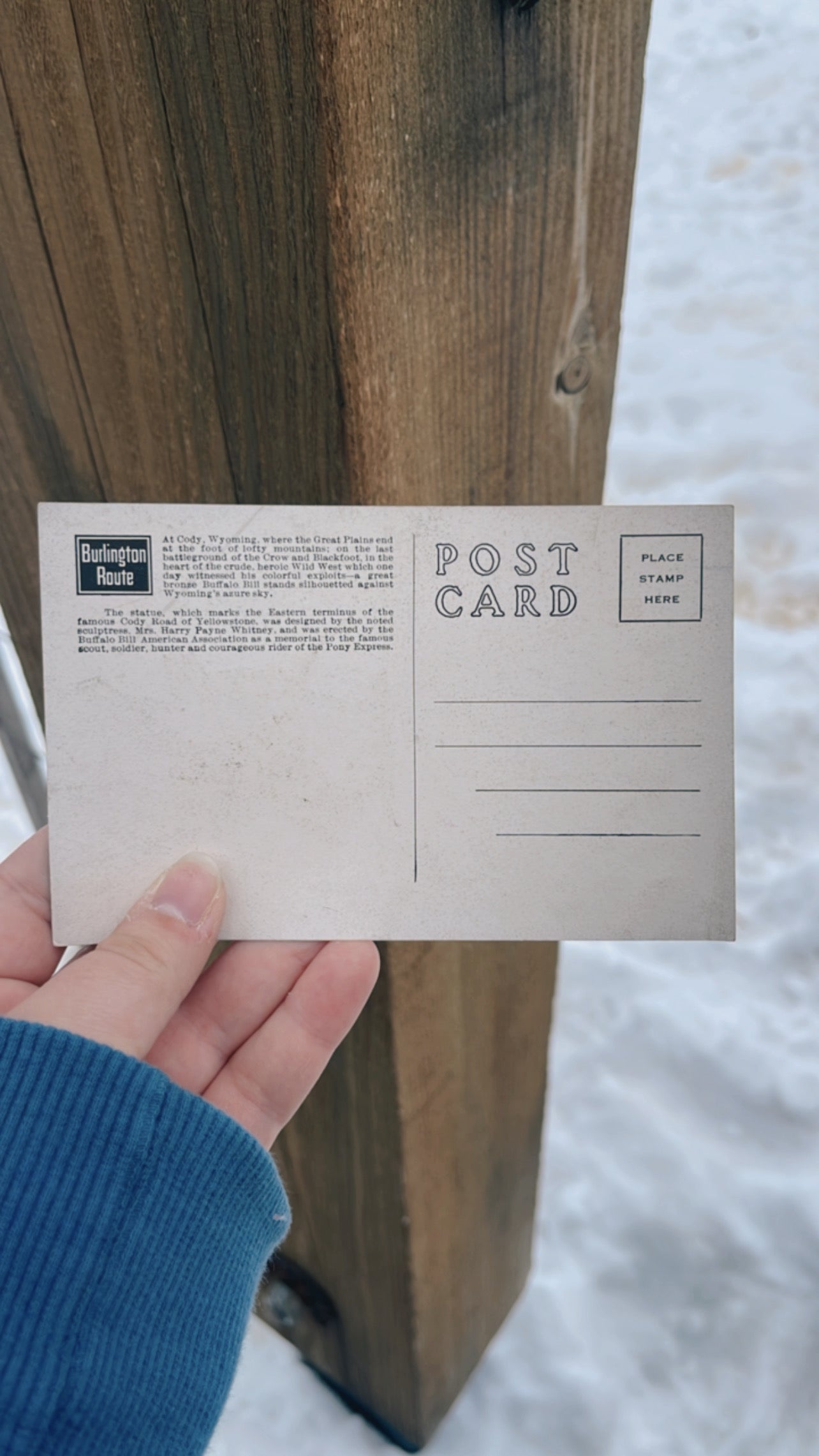 Buffalo Bill Memorial post card