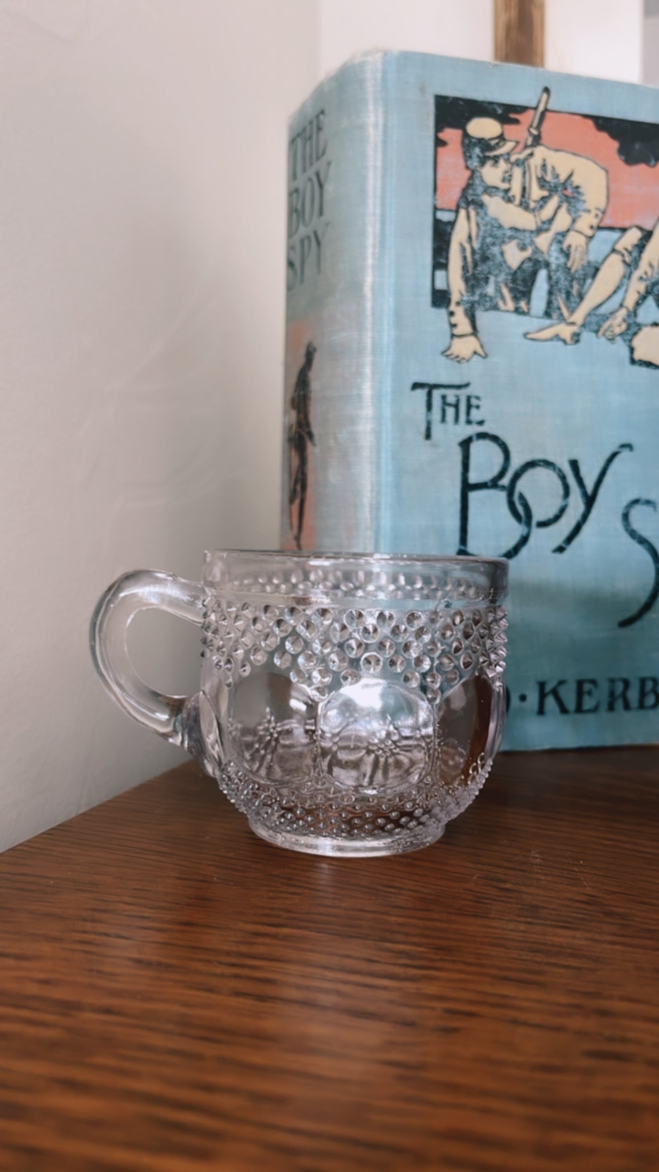Vintage mini glass mugs