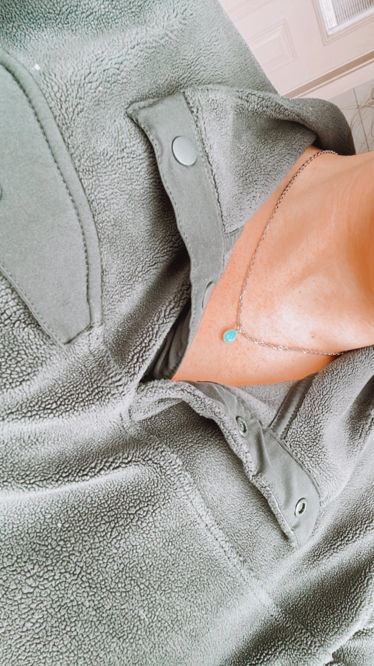 Turquoise Rock Necklace