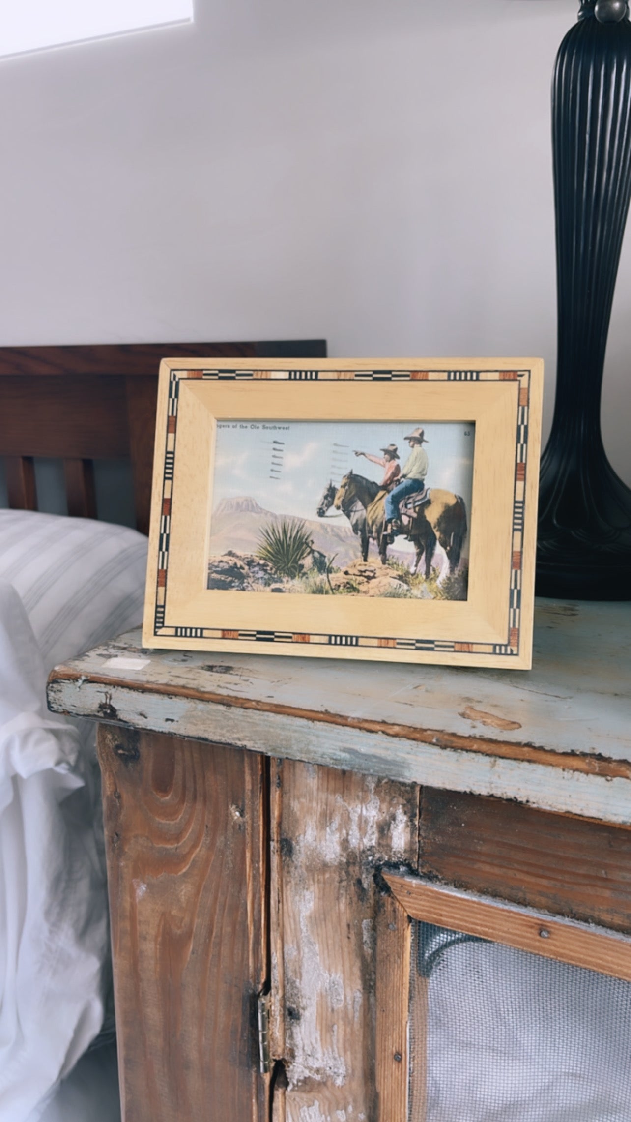 Rangers of the ole southwest framed post card