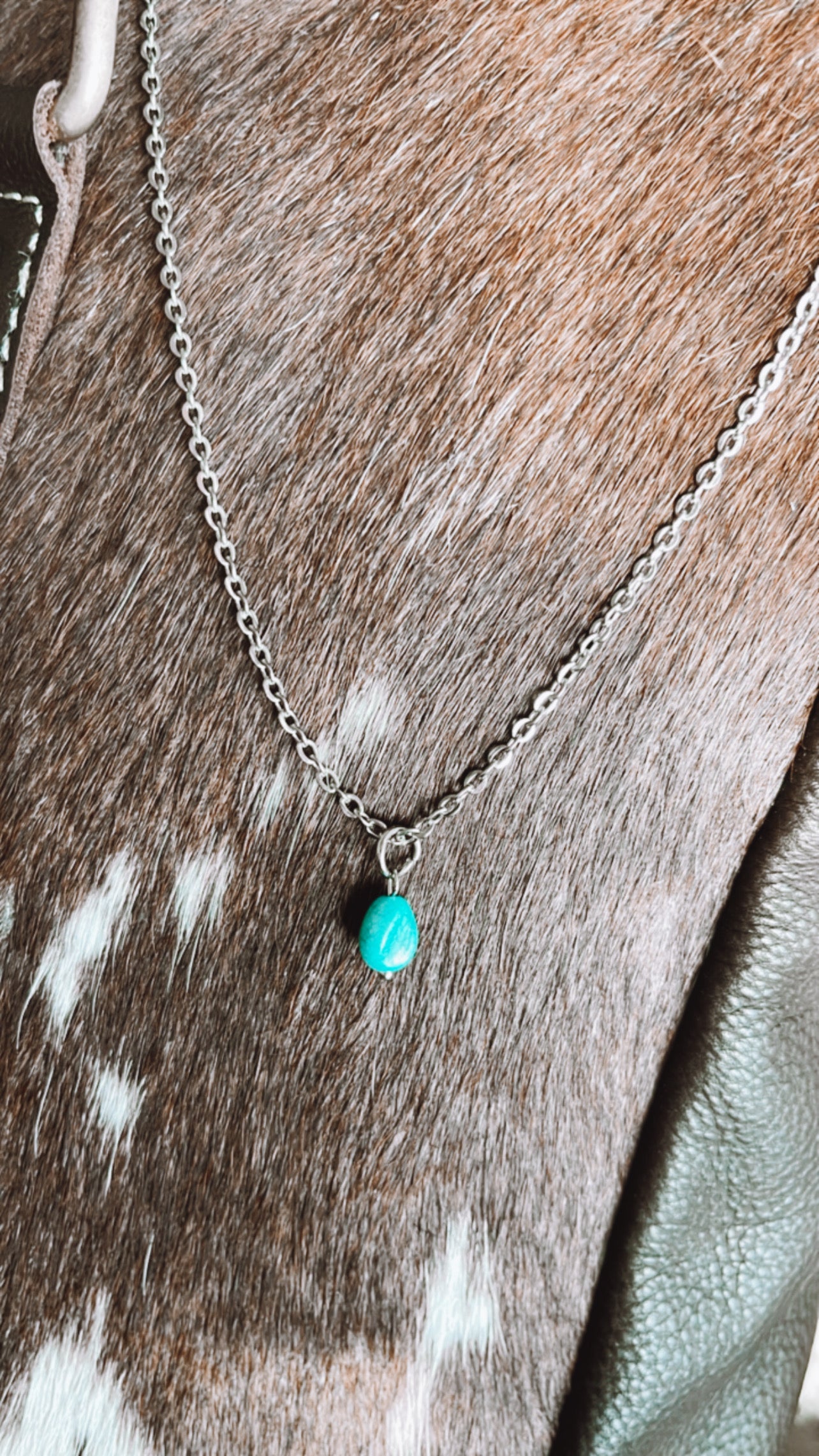 Turquoise Rock Necklace
