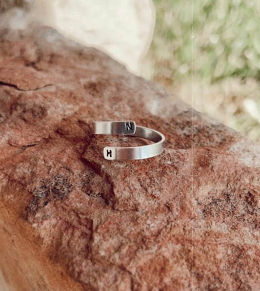 Double Initial Mini Ring