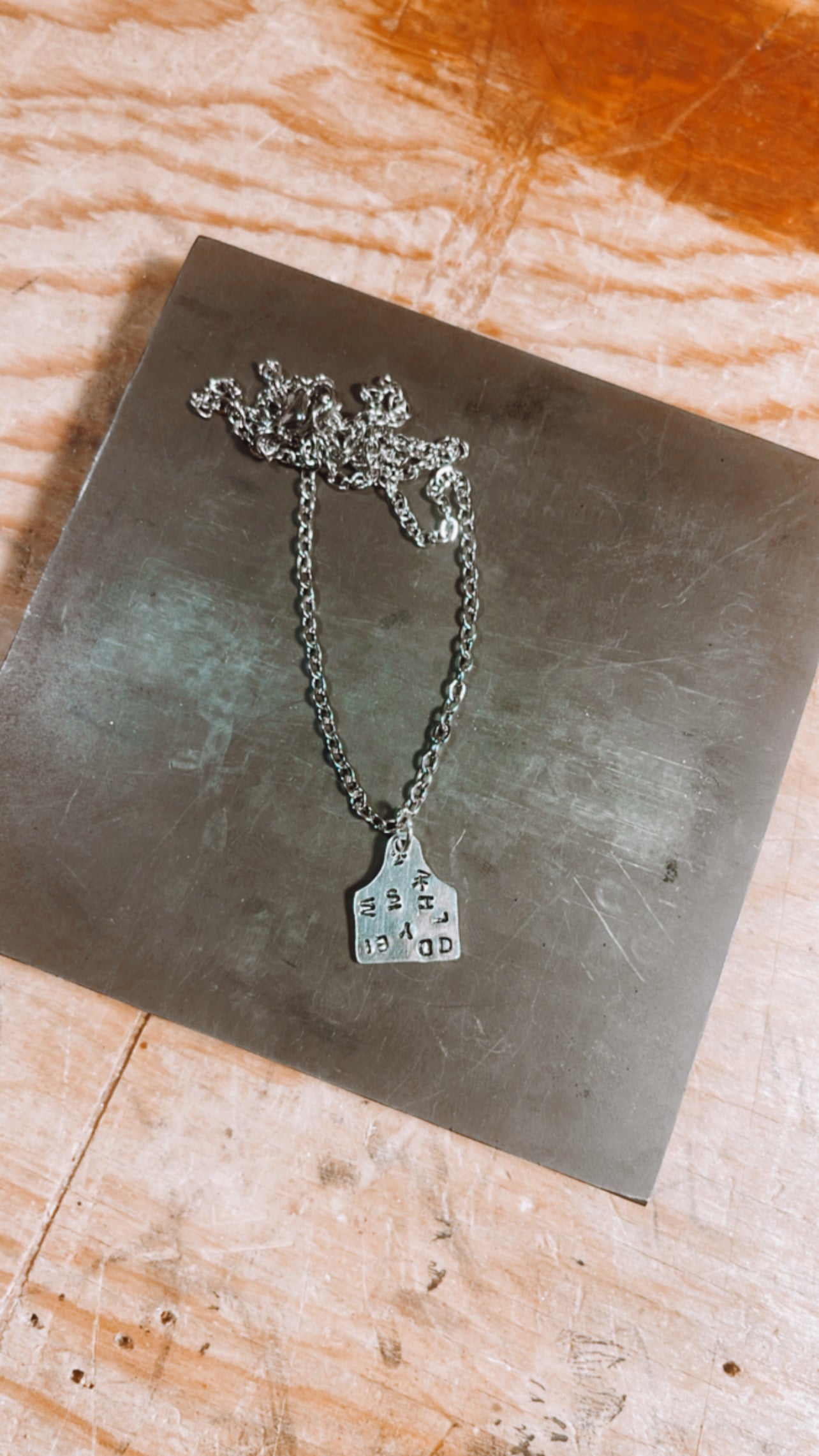 Branded Mini Tag Necklace