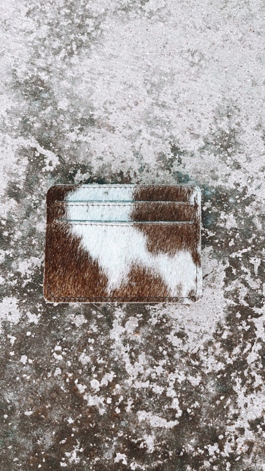 Double Sided Cowhide Card Holder