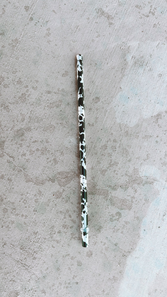 Reusable Straw - Cow Print