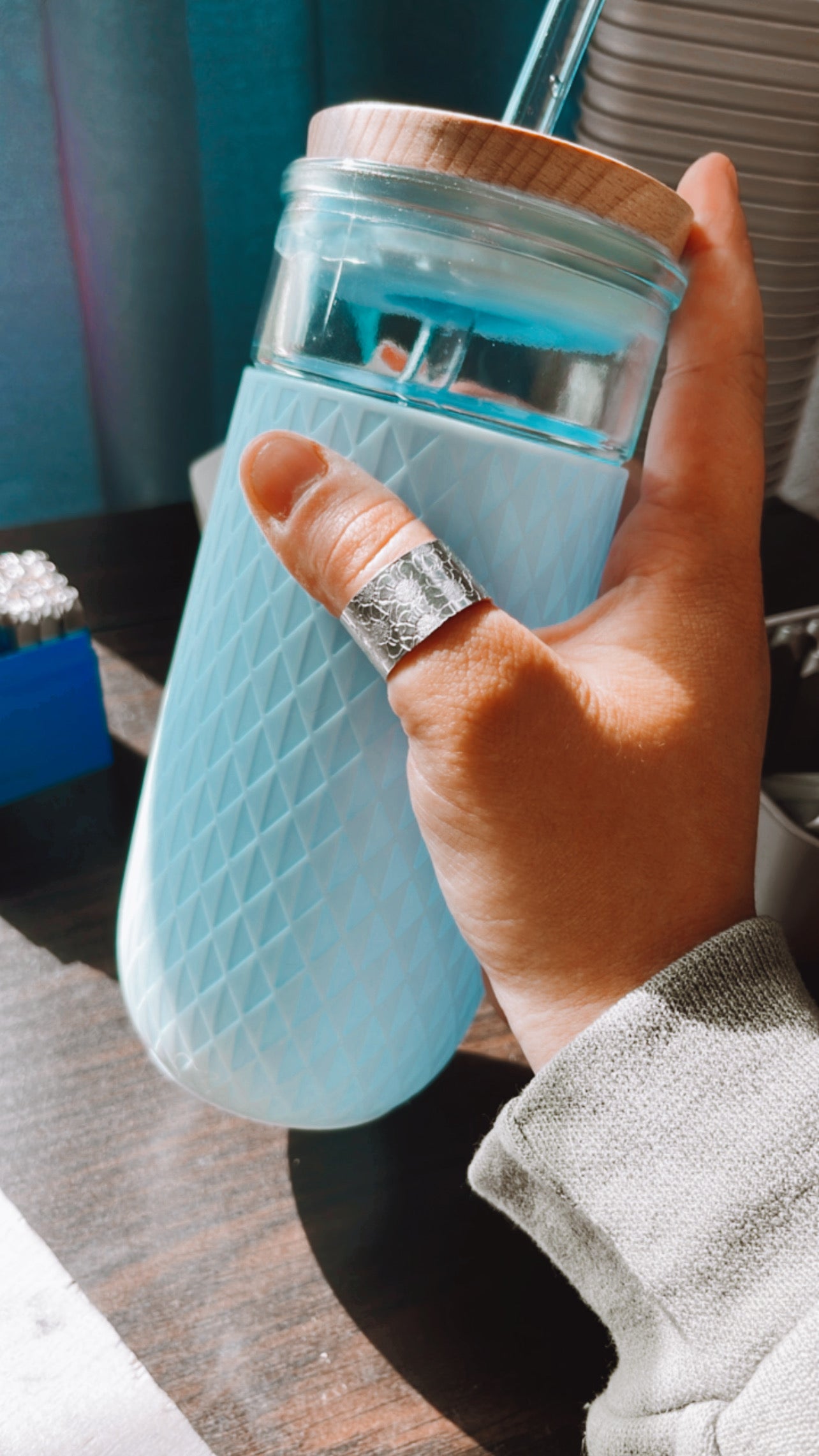 Flower Textured Ring