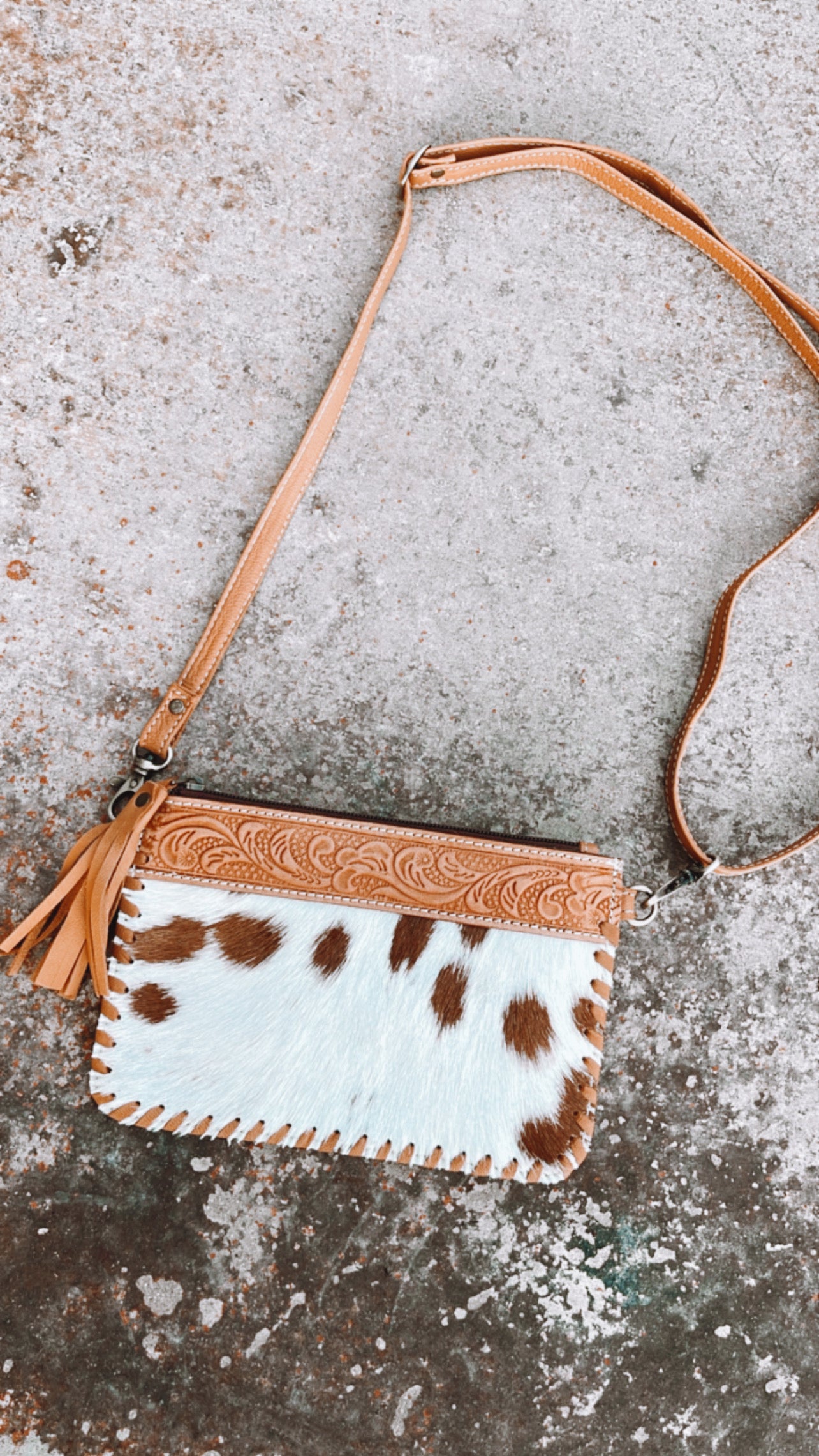 Crossbody Cowhide Purse