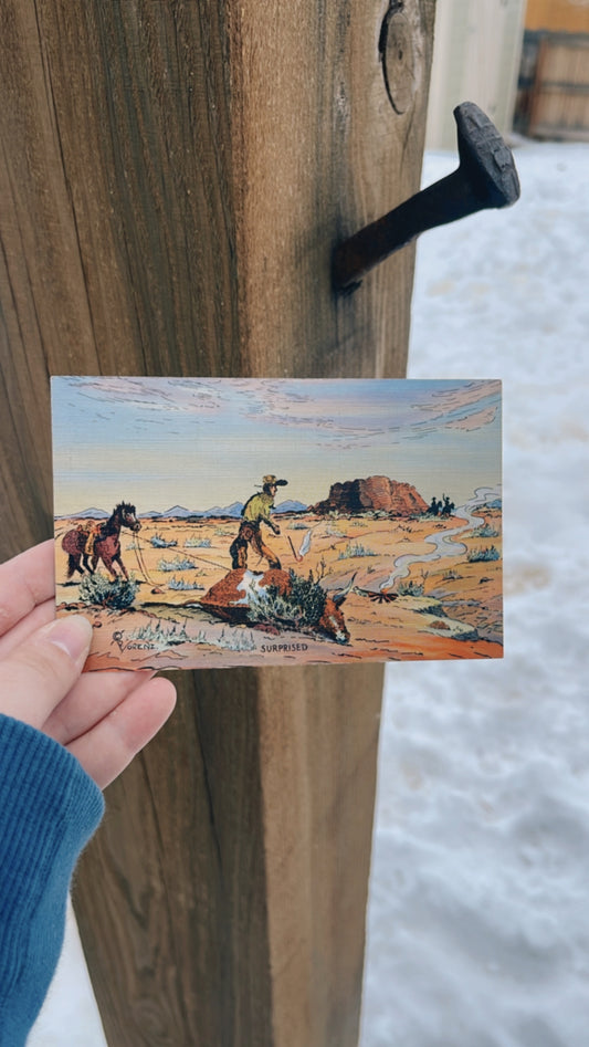 Surprised post Card