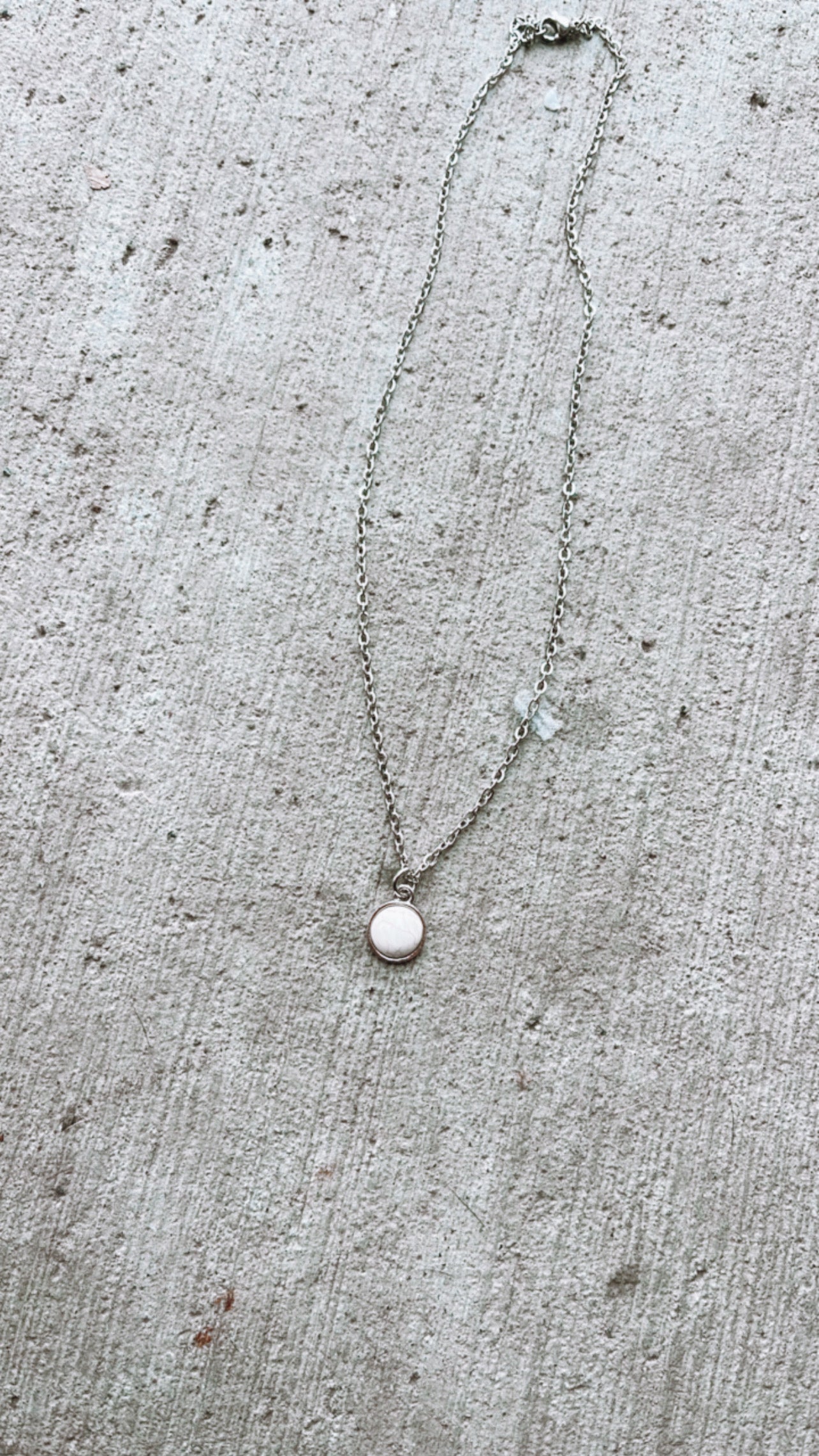 White Stone Necklace