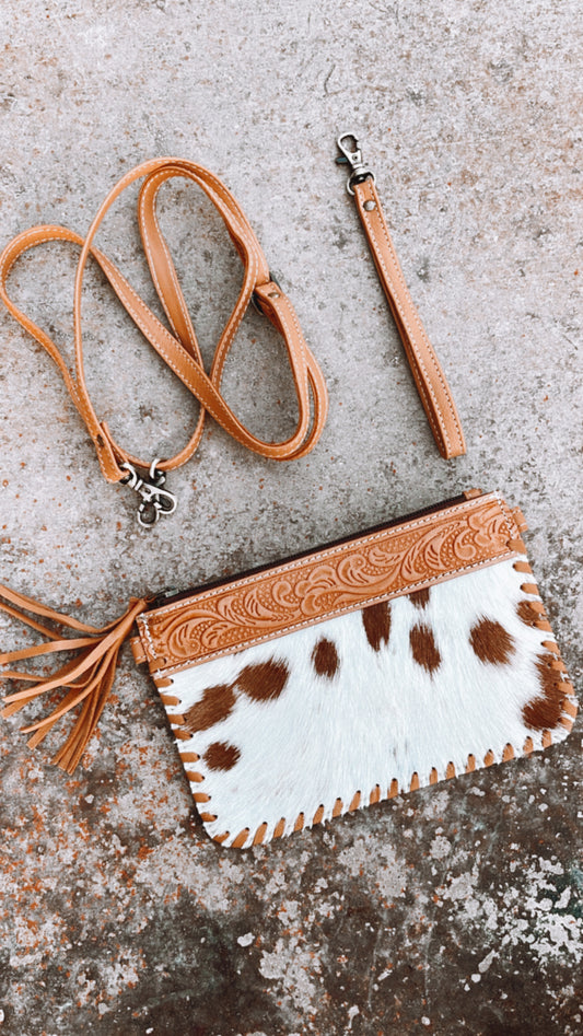 Crossbody Cowhide Purse