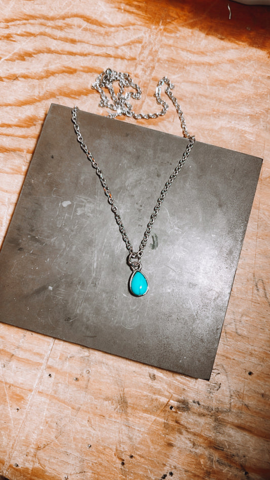 Teardrop Turquoise Necklace