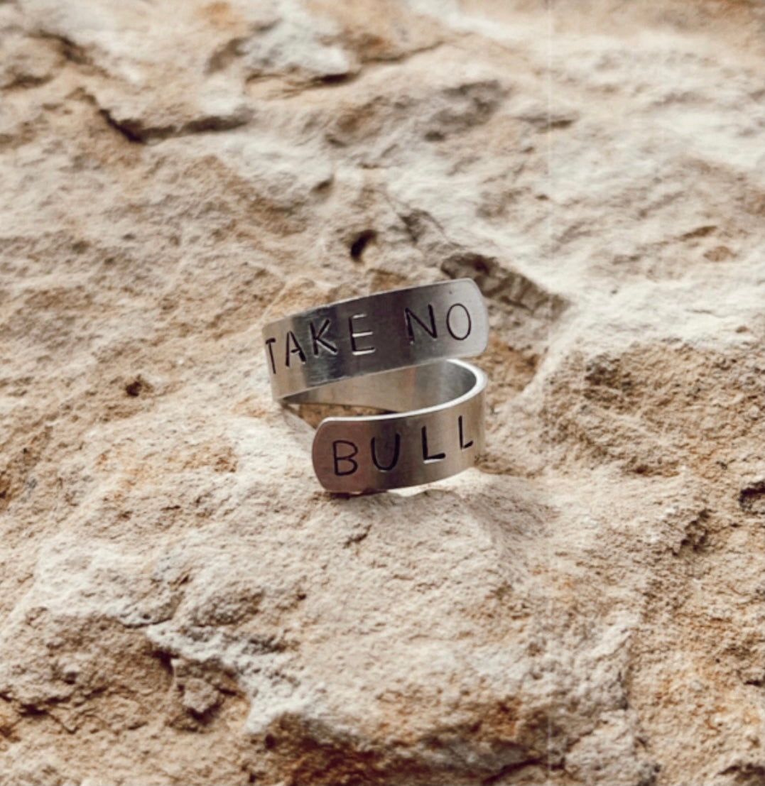 Take No Bull Wrap Ring