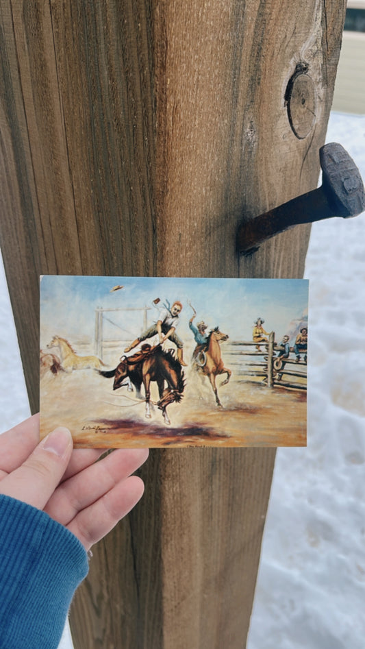His first experience post card