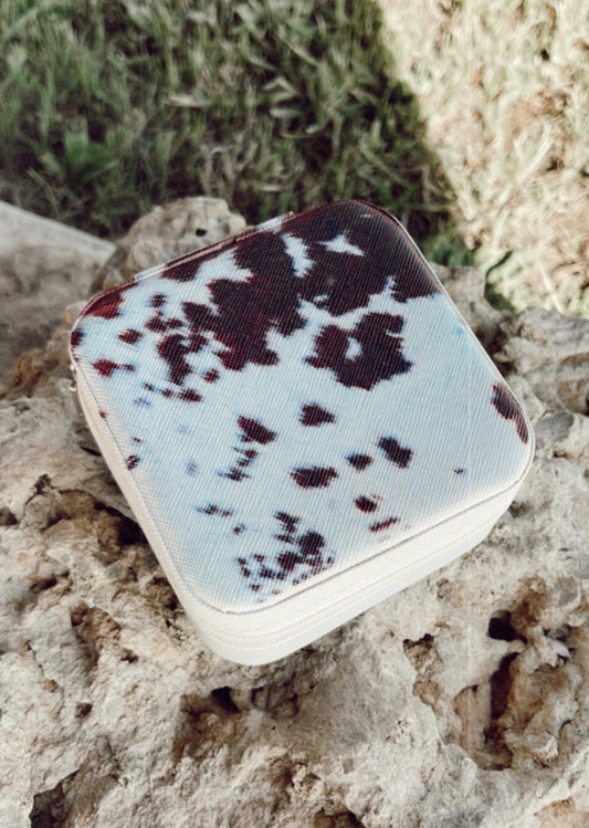 Cowhide Jewelry Box